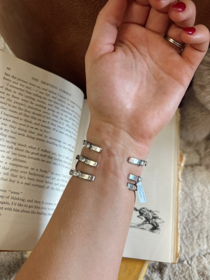 Navajo Handmade Sonoran Gold Bracelet - Sam Yellowhair