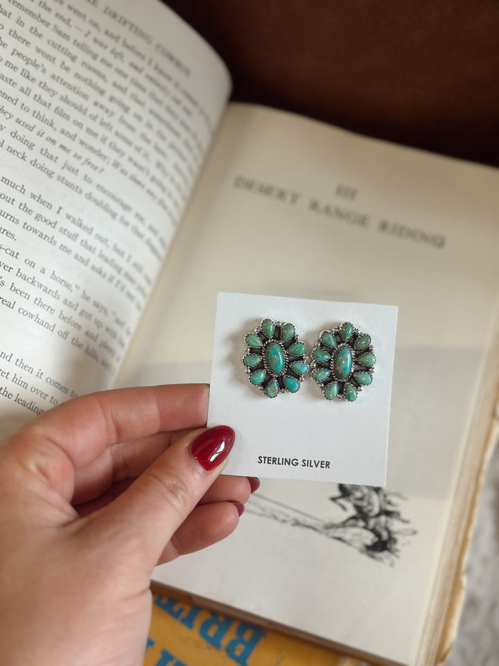 Hada Collection Kingman Turquoise Earrings