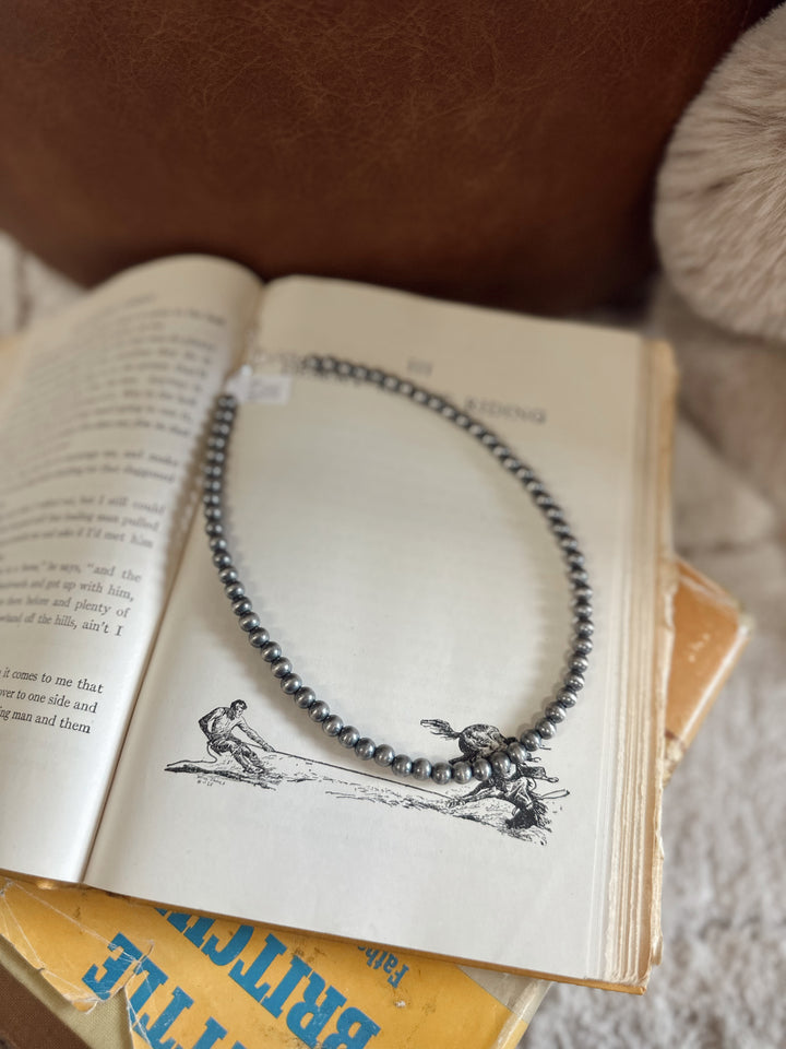 Handstrung Bead 5MM 16 Inch Pearl Necklace