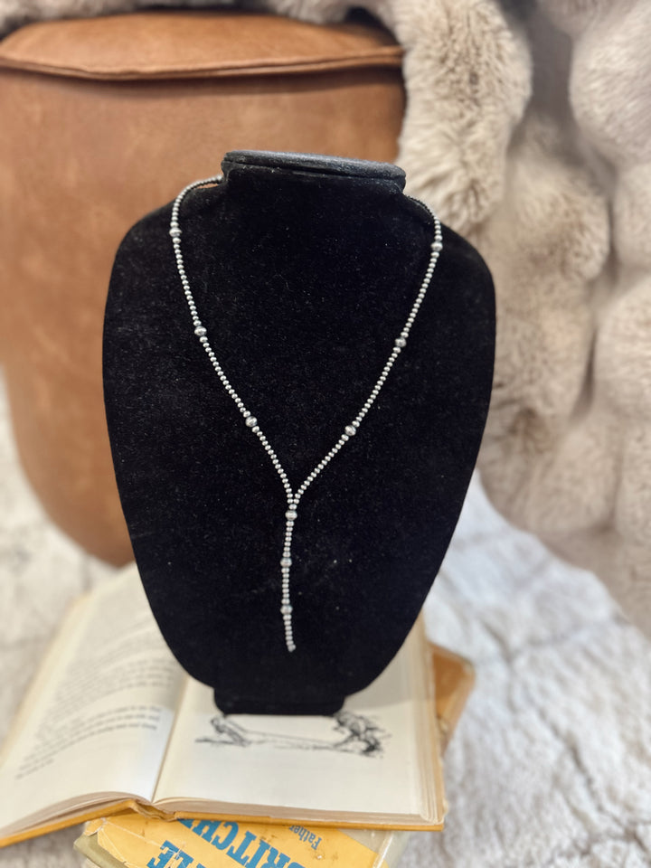 Handstrung Bead 3-6MM 20 Inch Pearl Necklace