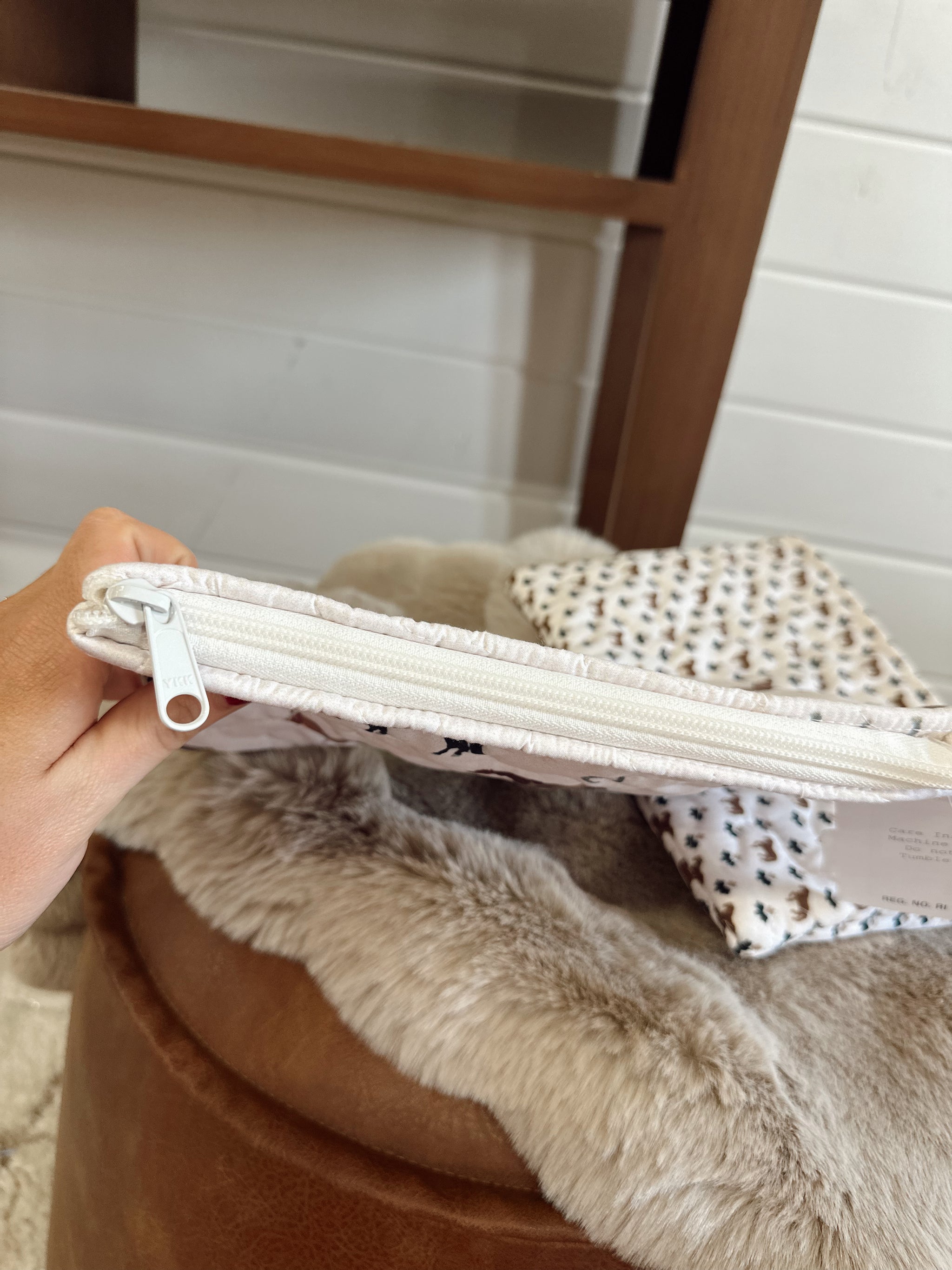 Meadow Herd Quilted SM Makeup  Bag