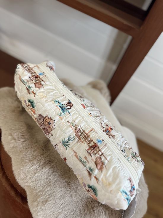 Retro Cowboy Quilted Hot Tools Bag