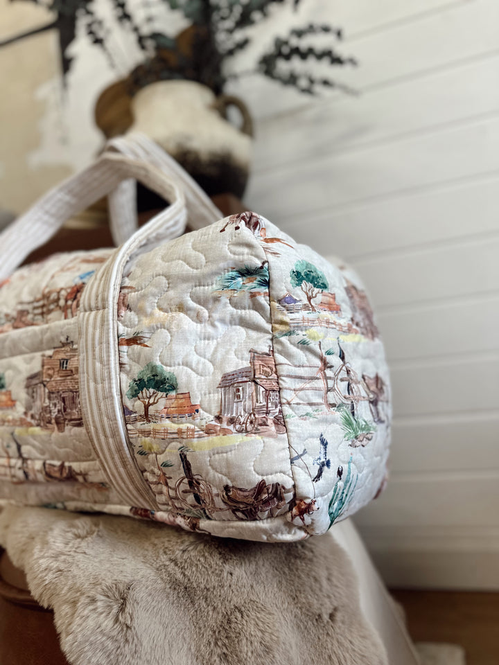 Retro Cowboy Weekender Duffle Bag