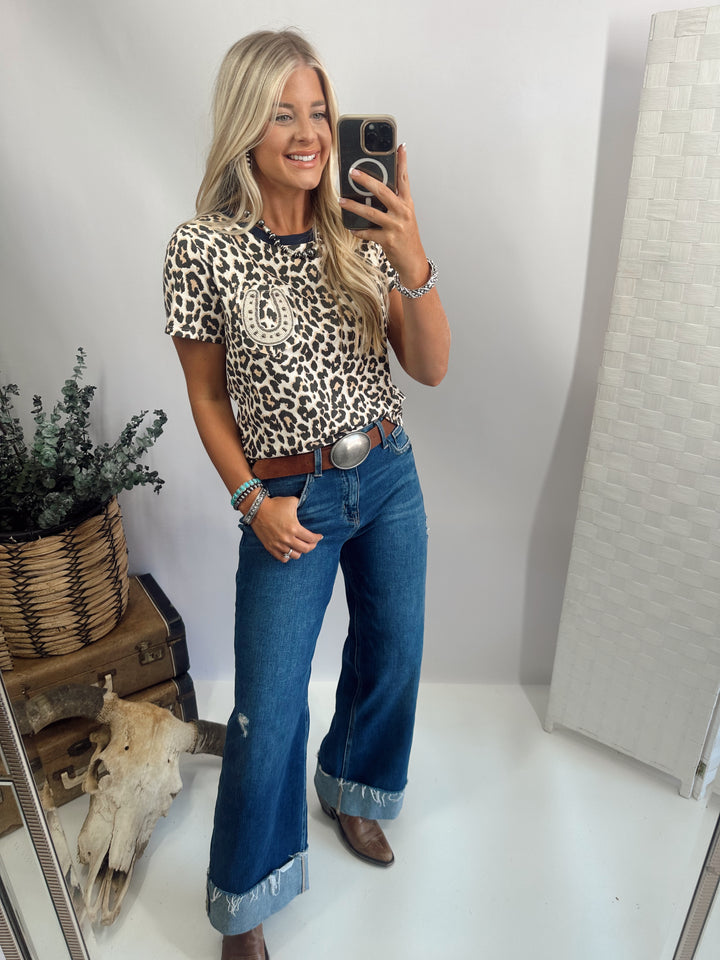 Lucky Lizzy Leoprad Tee