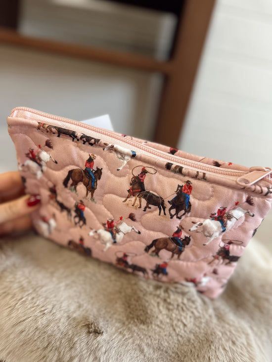 Roselynn Rose Quilted SM Makeup Bag