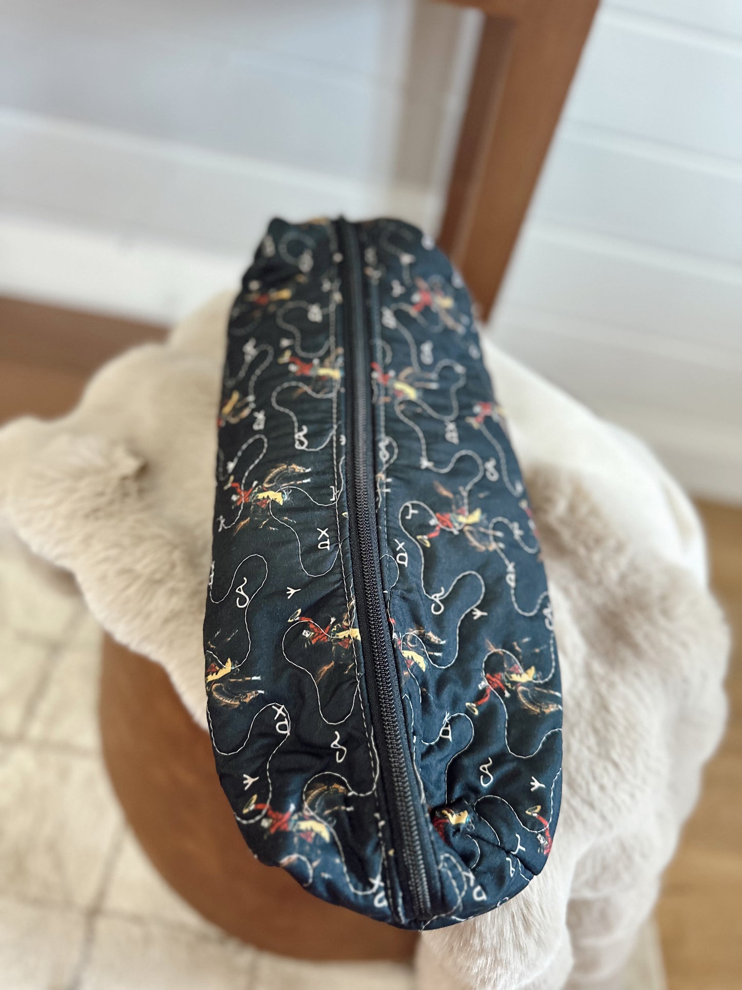 Lazy J Black Quilted Hot Tools Bag