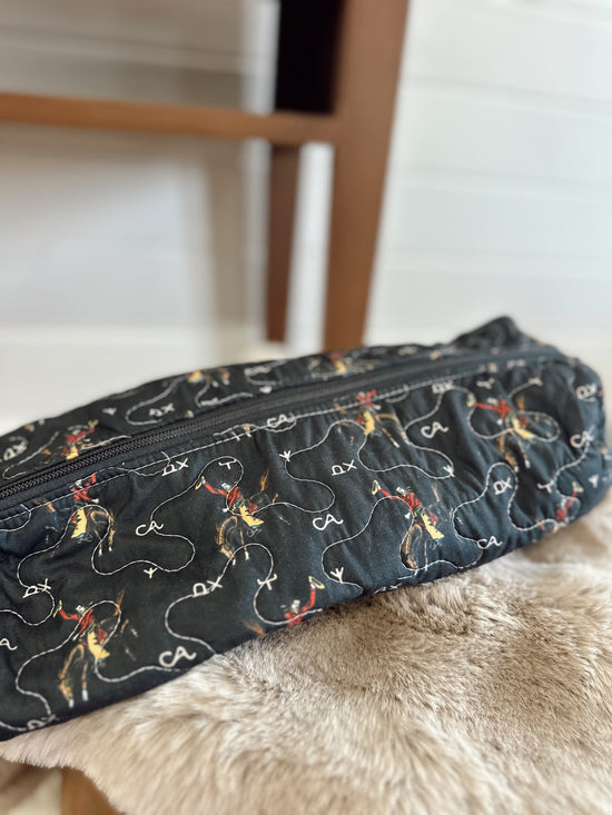 Lazy J Black Quilted Hot Tools Bag