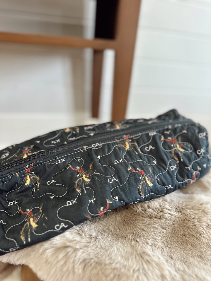 Lazy J Black Quilted Hot Tools Bag