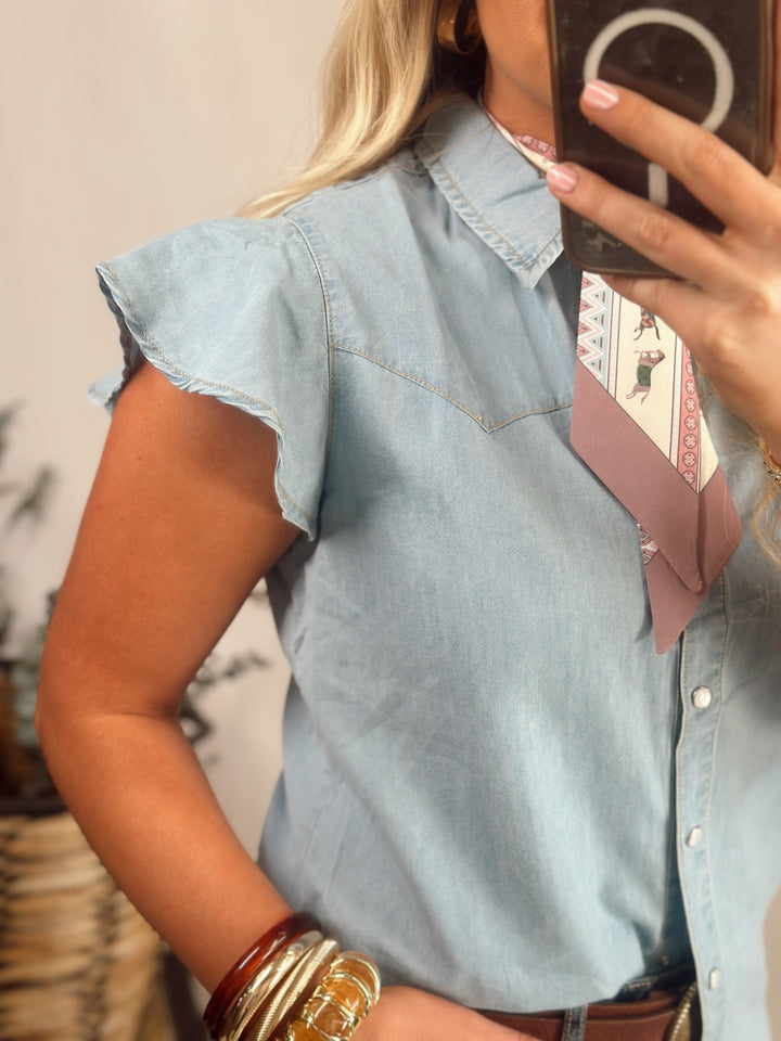 DAINTY DENIM Top *LIGHT