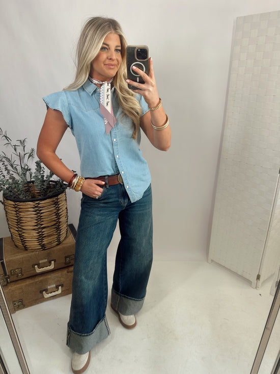 DAINTY DENIM Top *LIGHT