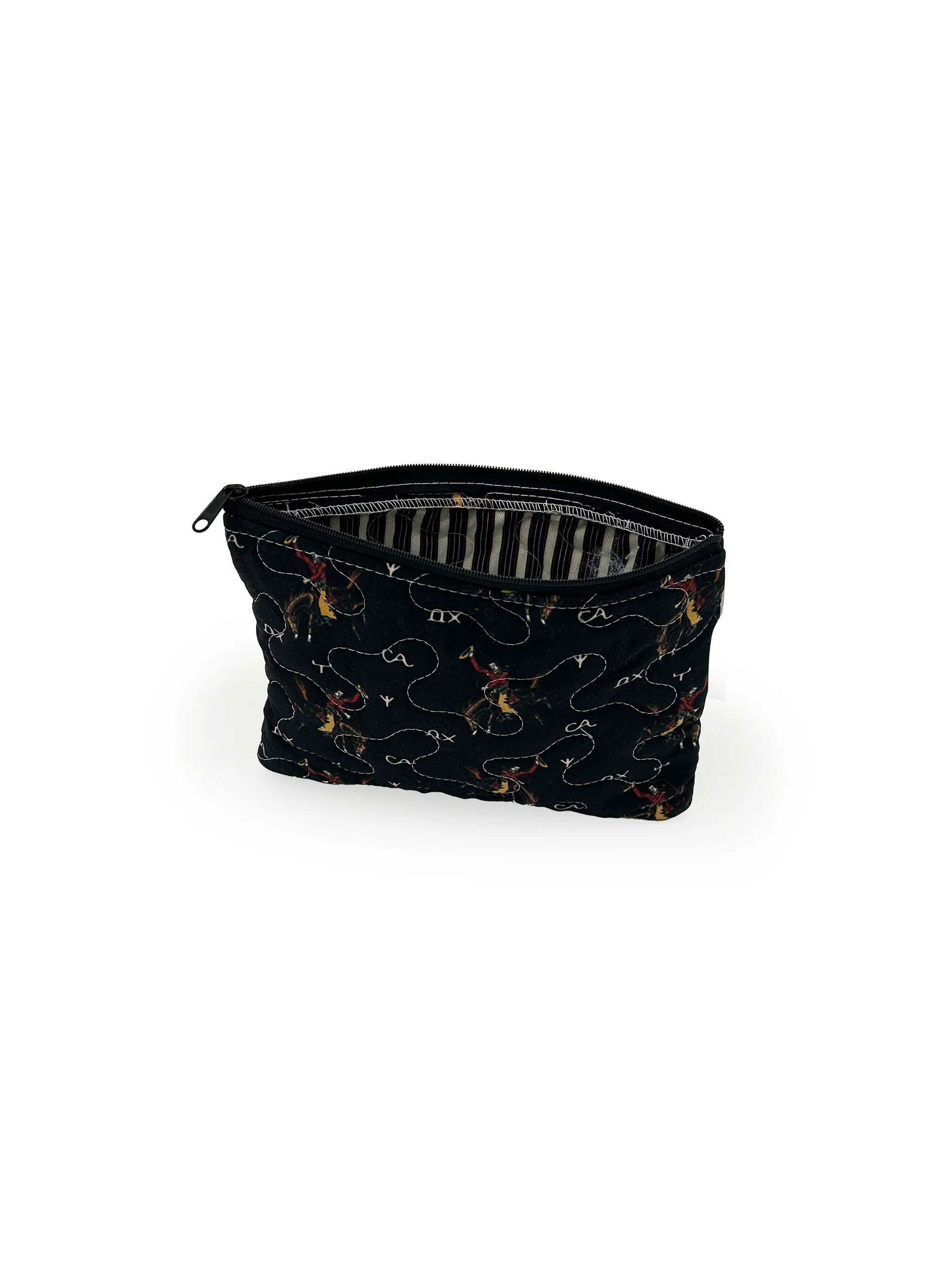 Lazy J Black Quilted SM Makeup Bag