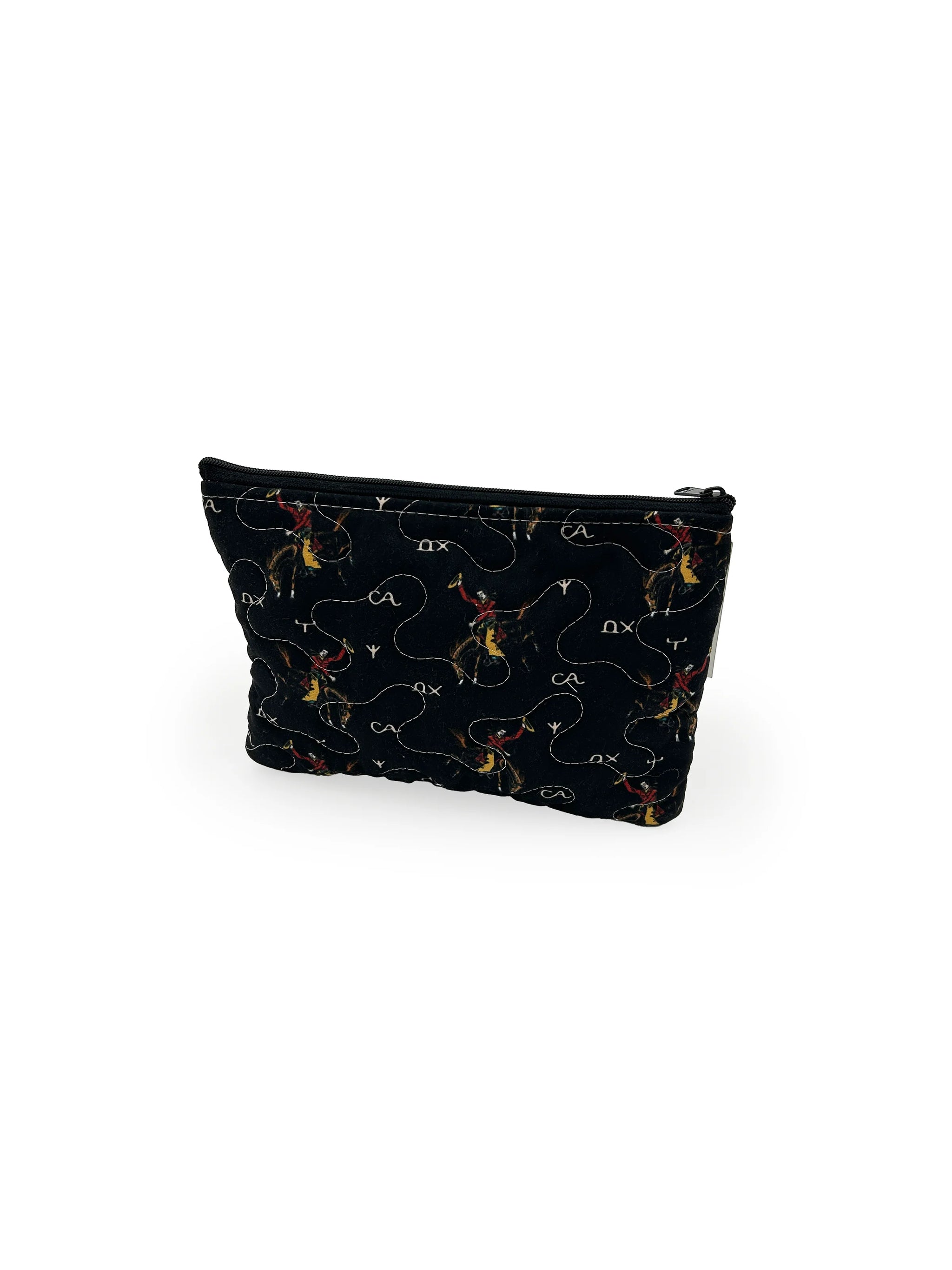 Lazy J Black Quilted SM Makeup Bag