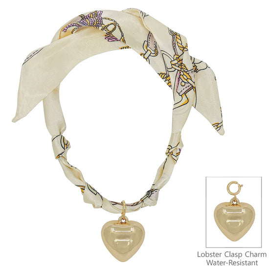 ALL HEARTS SCARF NECKLACE