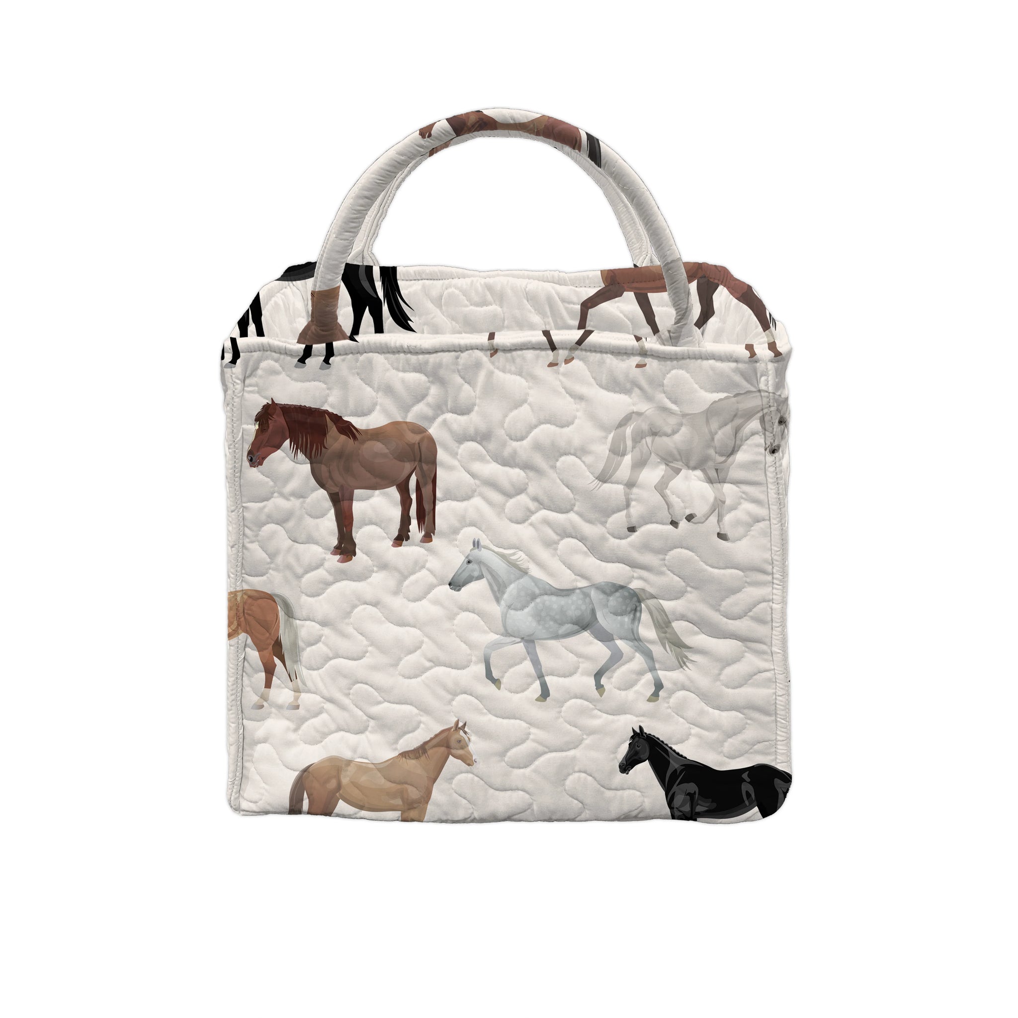 Meadow Herd Linen Quilted Handbag