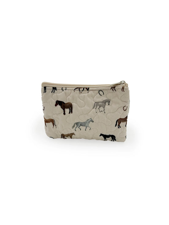 Meadow Herd Quilted SM Makeup  Bag