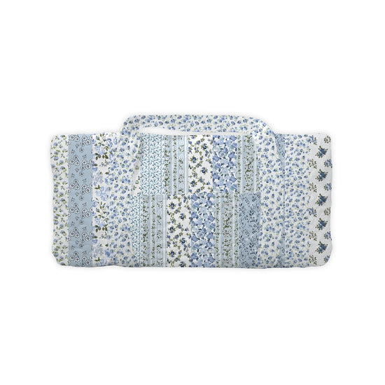 Paige Patchwork Stripe Blue Weekender Duffle Bag