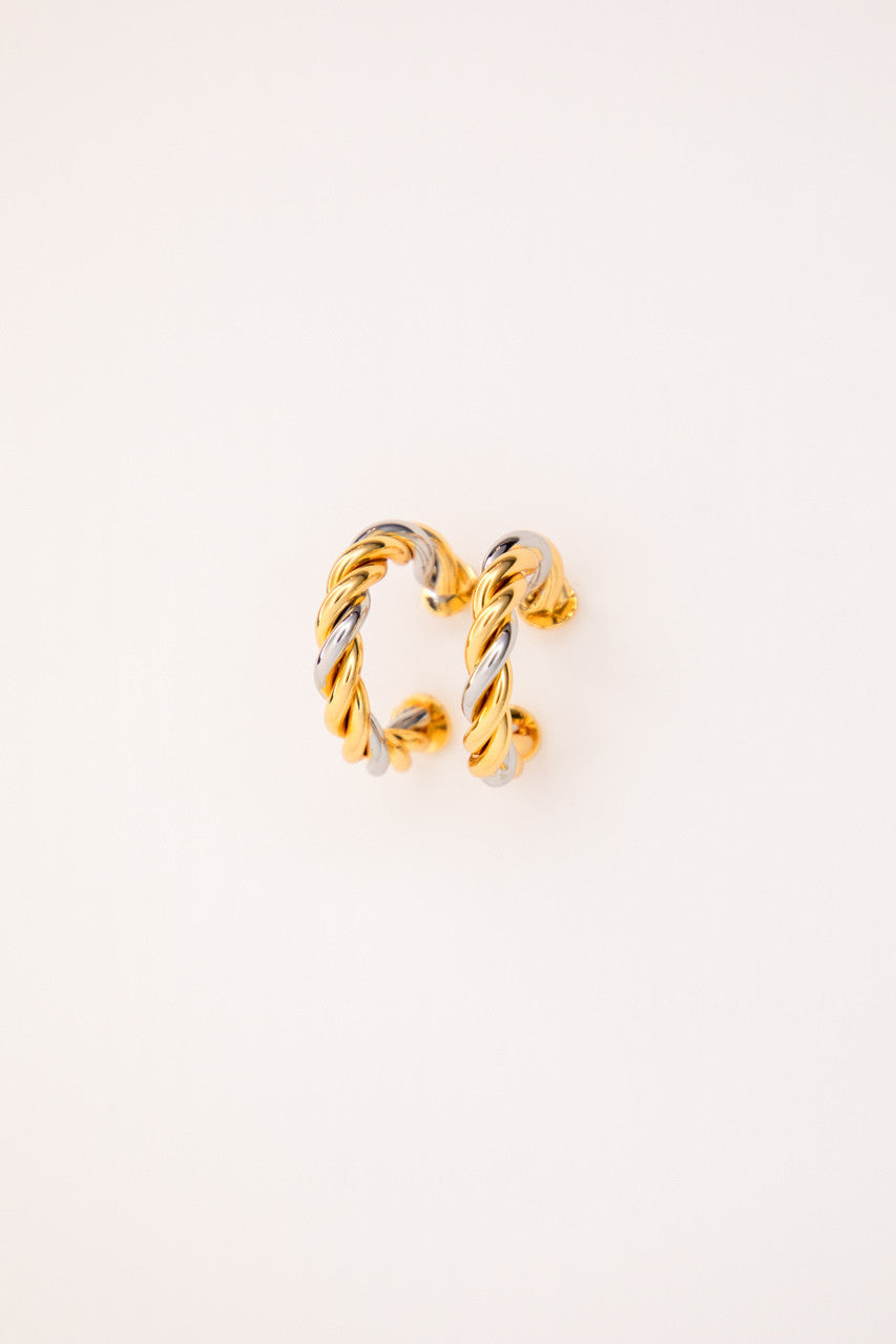 Abby Earrings | 18K Two Tone Plated