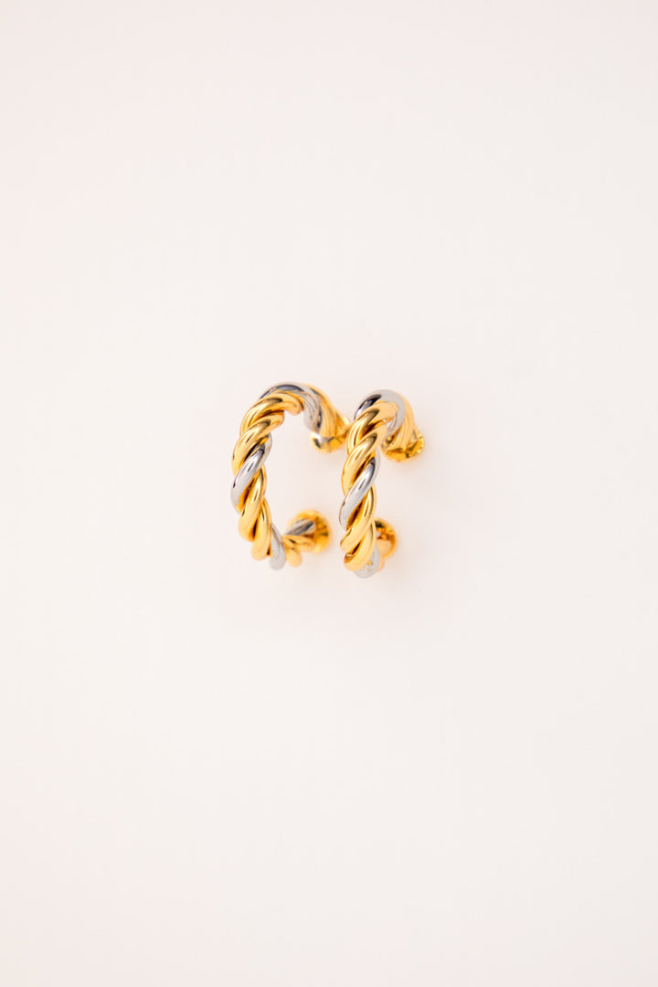 Abby Earrings | 18K Two Tone Plated