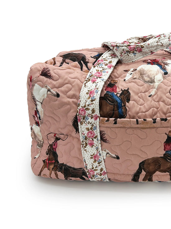 Roselynn Rose Quilted Duffle Bag