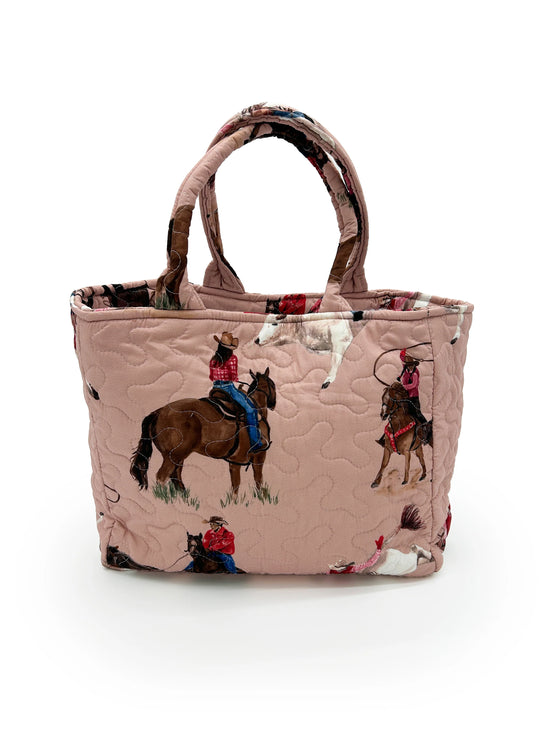 Roselynn Rose Quilted Handbag