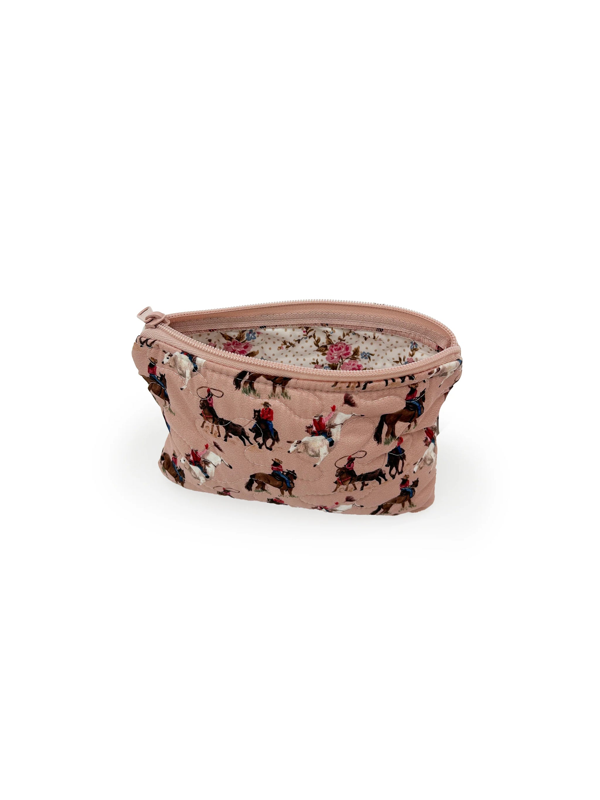 Roselynn Rose Quilted SM Makeup Bag