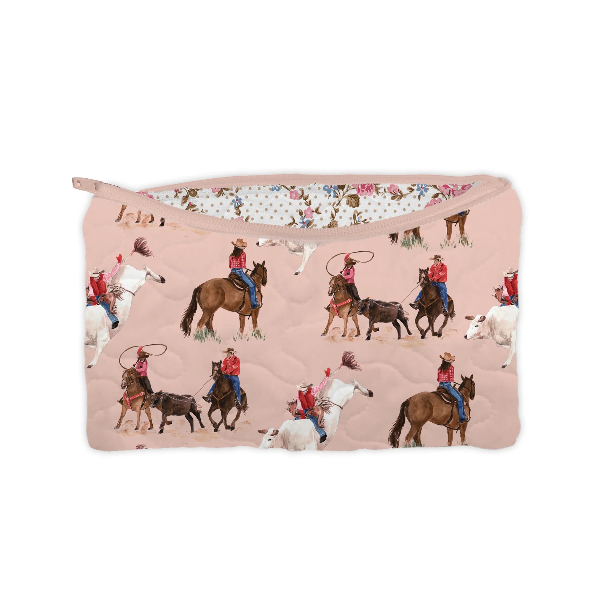 Roselynn Rose Quilted SM Makeup Bag