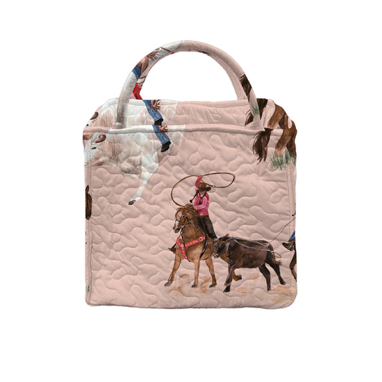 Roselynn Rose Quilted Handbag