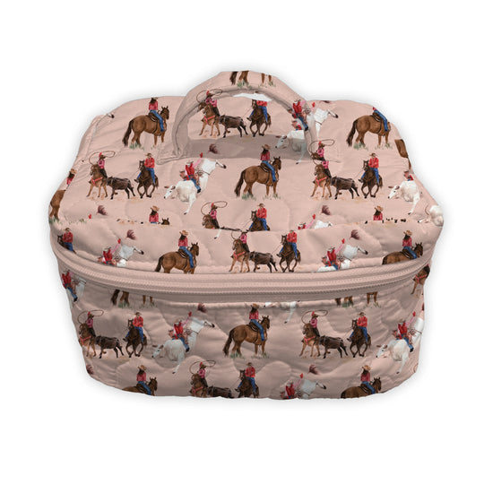 Roselynn Rose Quilted Travel Case