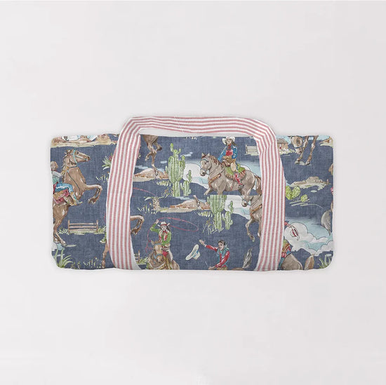 Birdie Chambray Quilted Duffle Bag