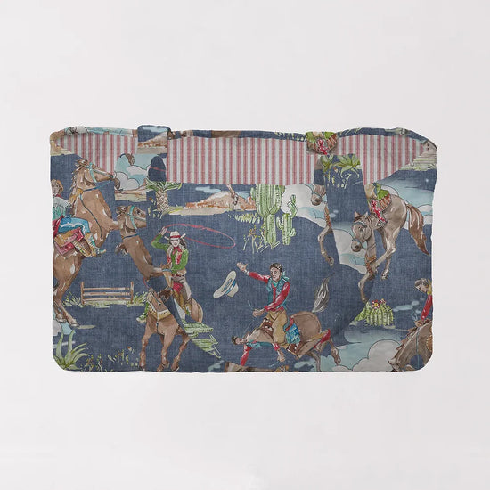 Birdie  Chambray Quilted Tote Bag