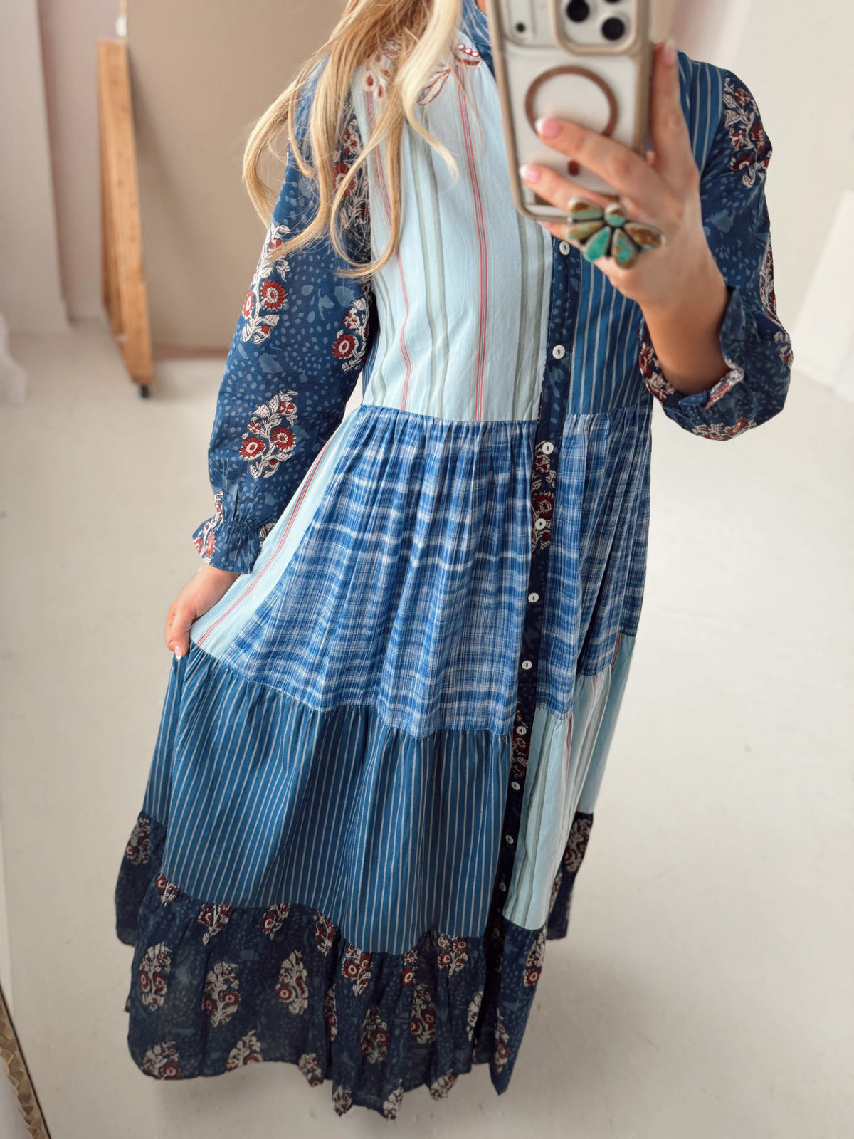 Montana Maxi Dress- Denim
