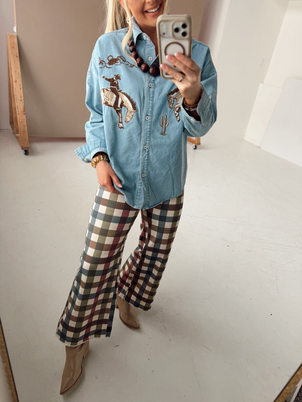 Carrie Gingham Pants