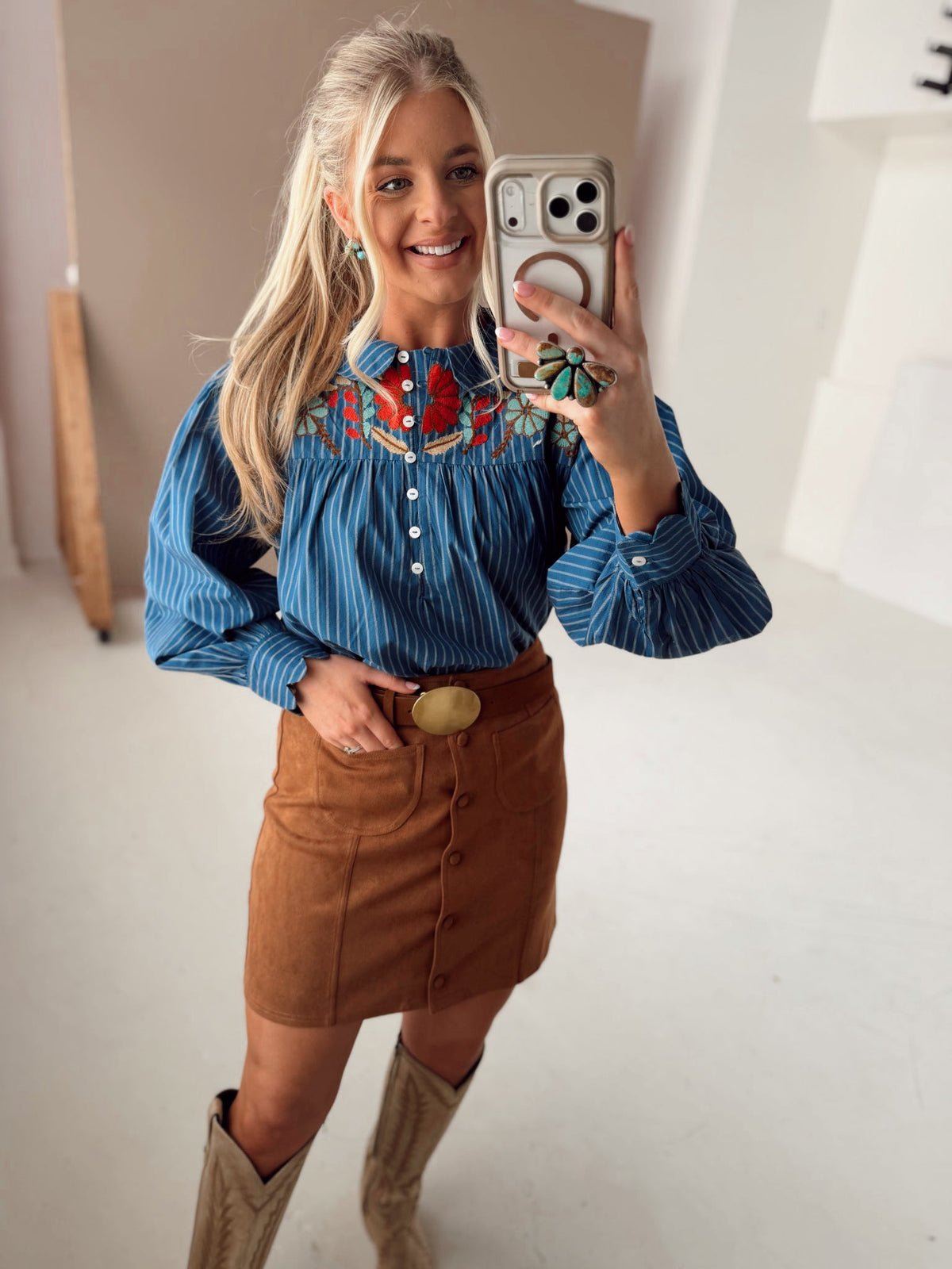 Lane Top- Blue