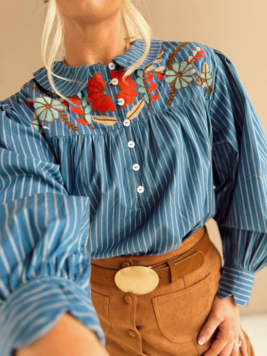 Lane Top- Blue
