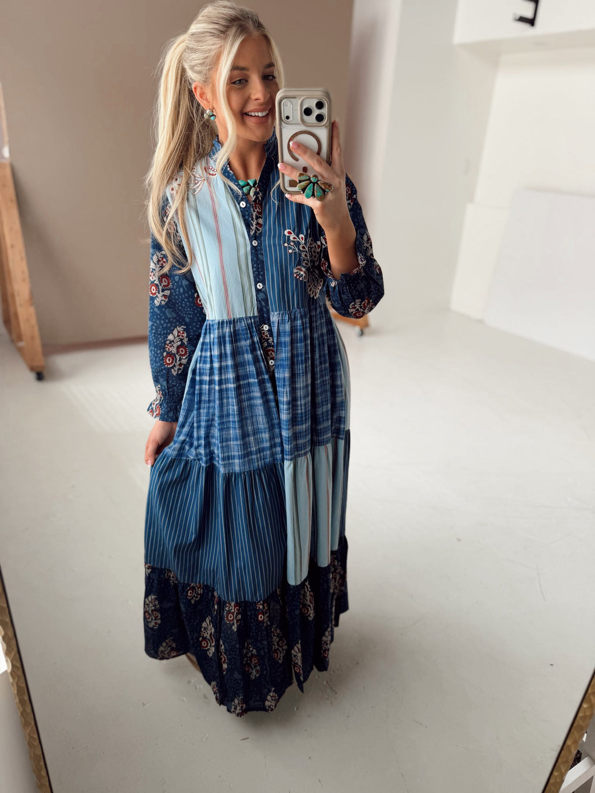 Montana Maxi Dress- Denim