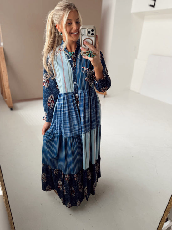 Montana Maxi Dress- Denim
