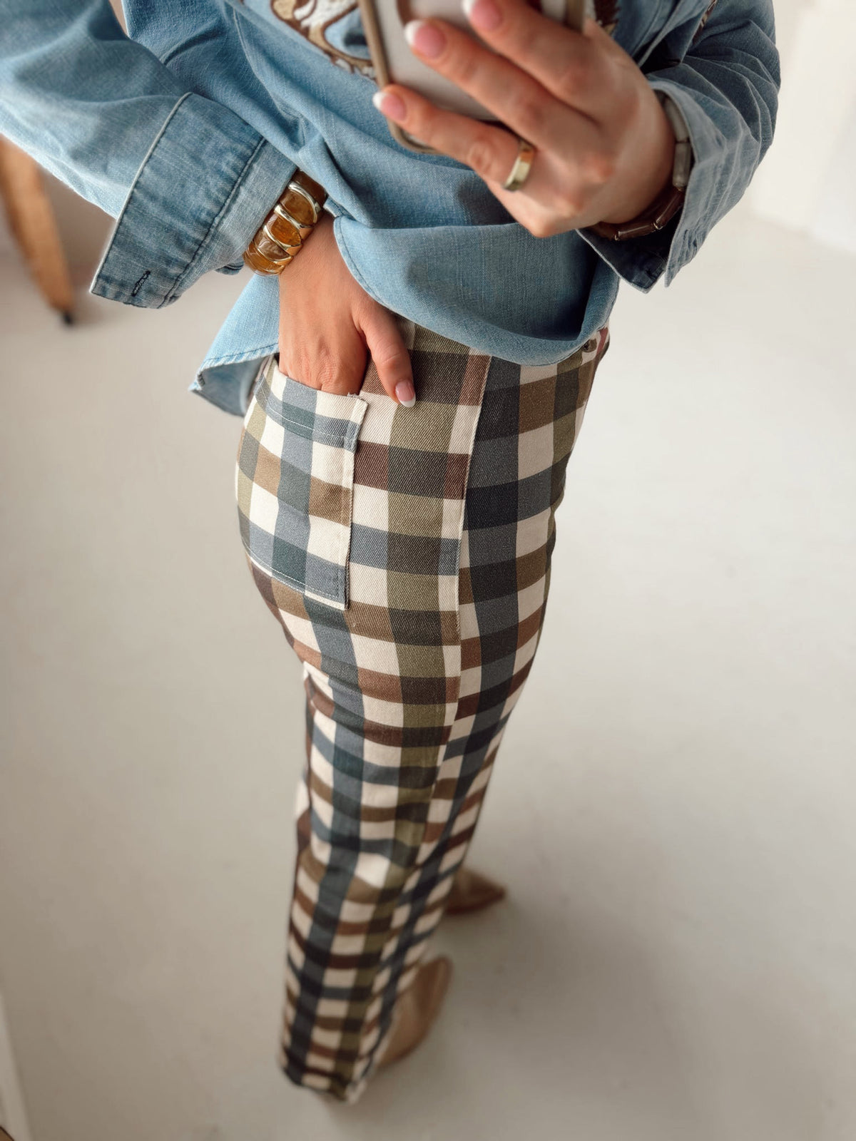 Carrie Gingham Pants