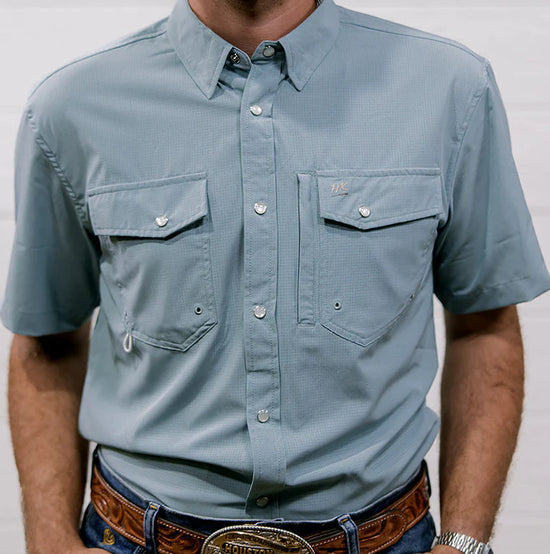 The Morning Mist RangeVent Performance Shirt- Powder Blue