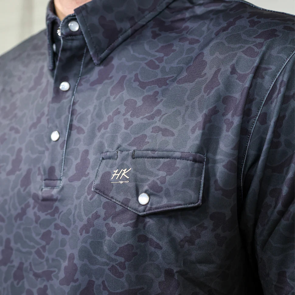 The Shadow Performance Polo- Black