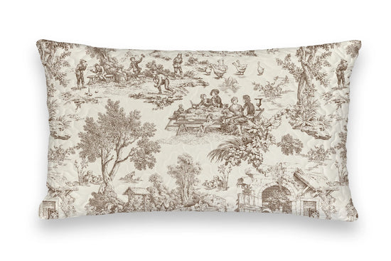 Willow Field Brown King Sham