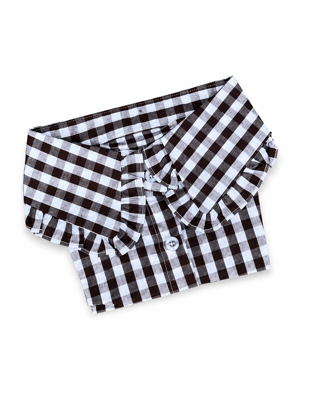 Black Gingam Collar