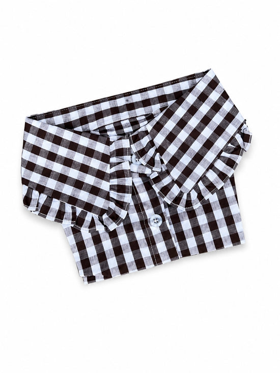 Black Gingam Collar