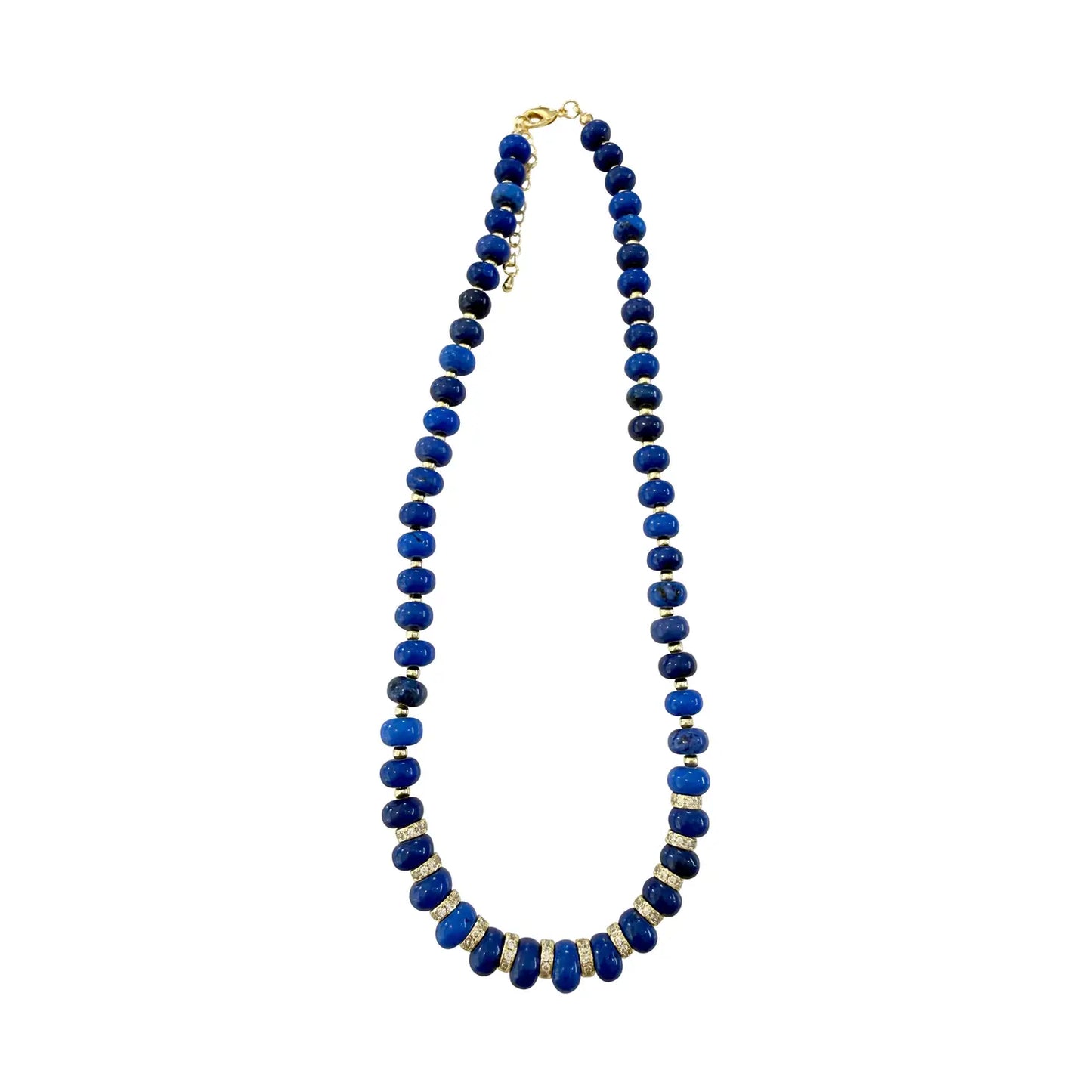 Harlow Beaded Necklace- Navy
