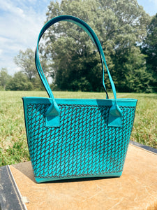 The Tanya Turquoise Tote