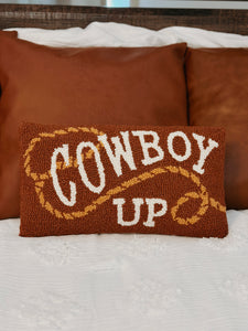 Cowboy Up Hook Pillow