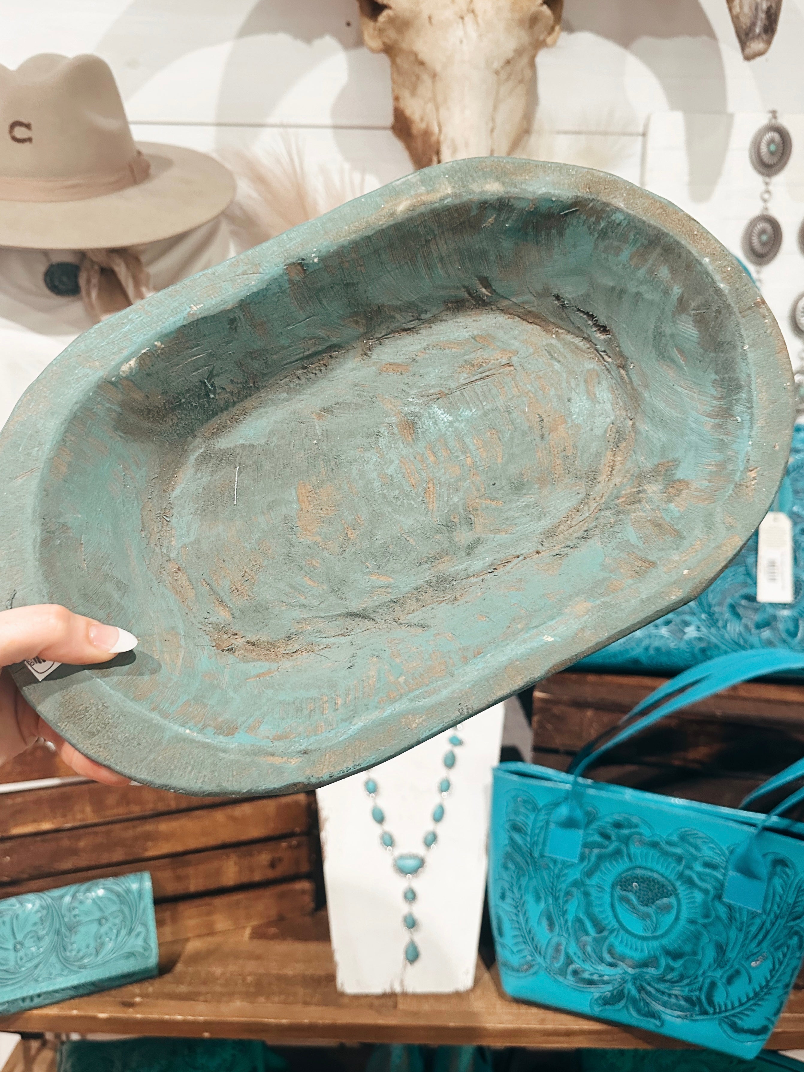 Turquoise Dough Bowl
