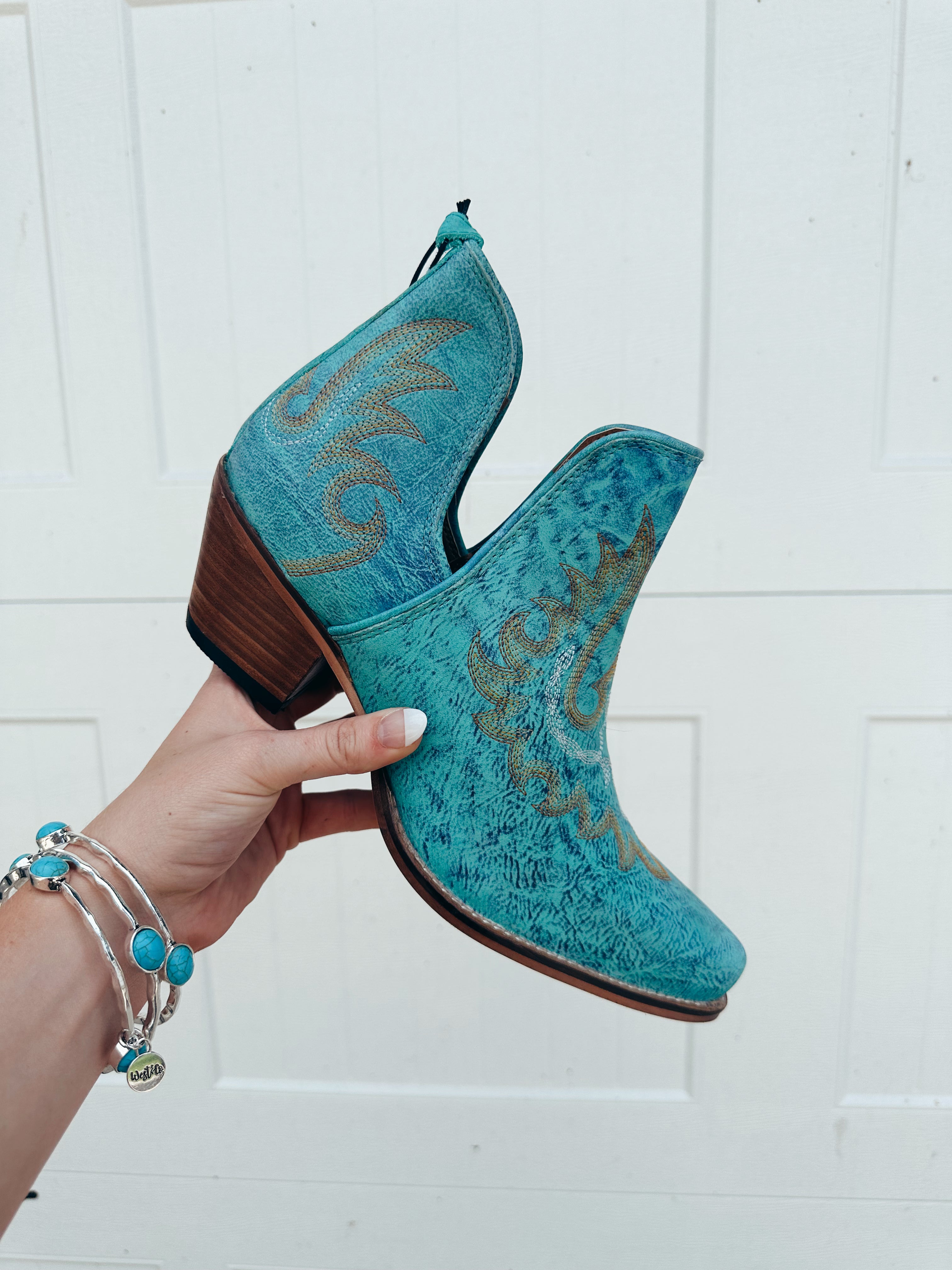 The Westerly Turquoise Boots