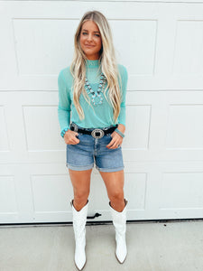 The Turquoise Trouble Top