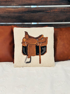 Saddle Up and Ride Hooked Pillow