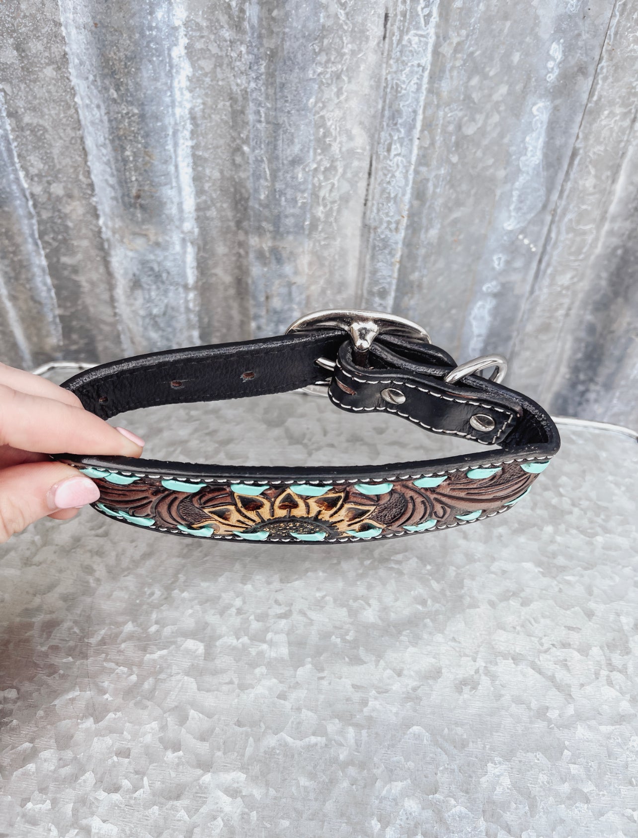 The Scenic Leather Dog Collar